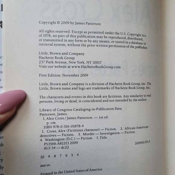 JAMES PATTERSON First Editions Cross Book Bundle - Picture 4 of 7